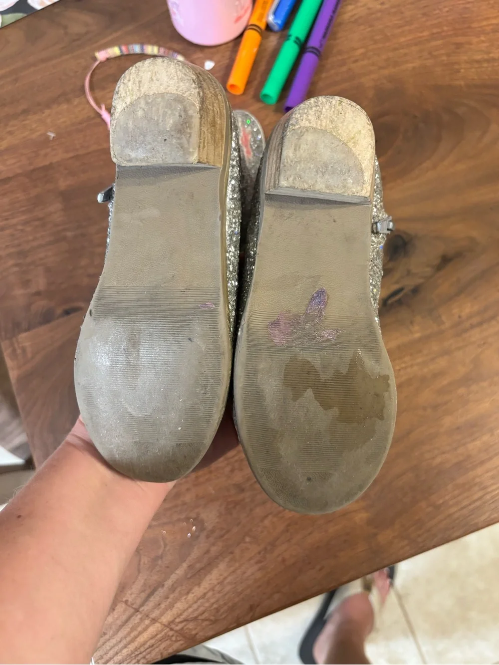 Little girls Size 11.5 true to size Lola and the boys  glitter star cowboy boots